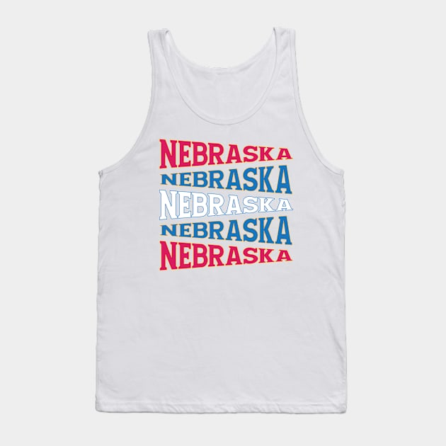 NATIONAL TEXT ART NEBRASKA Tank Top by LAVA-ROMA-NOVA